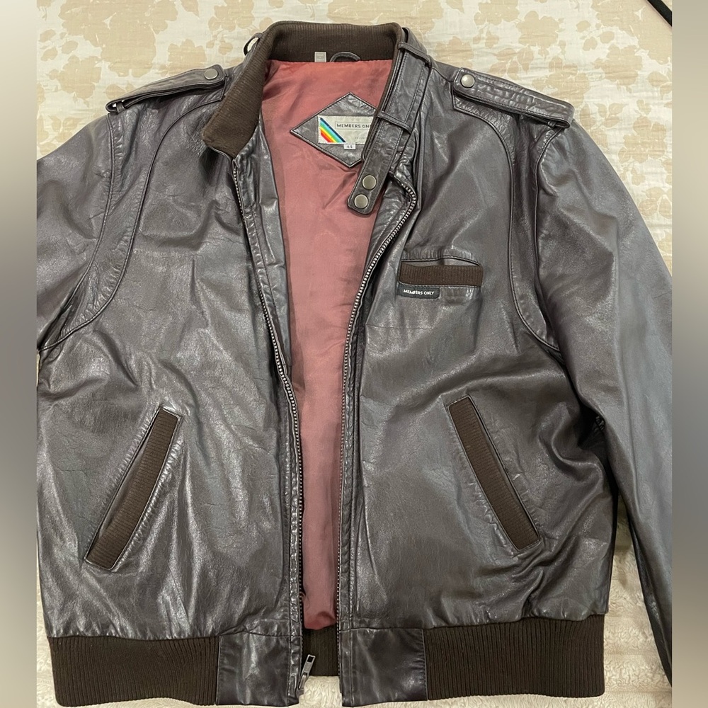 Vintage Members Only leather jacket